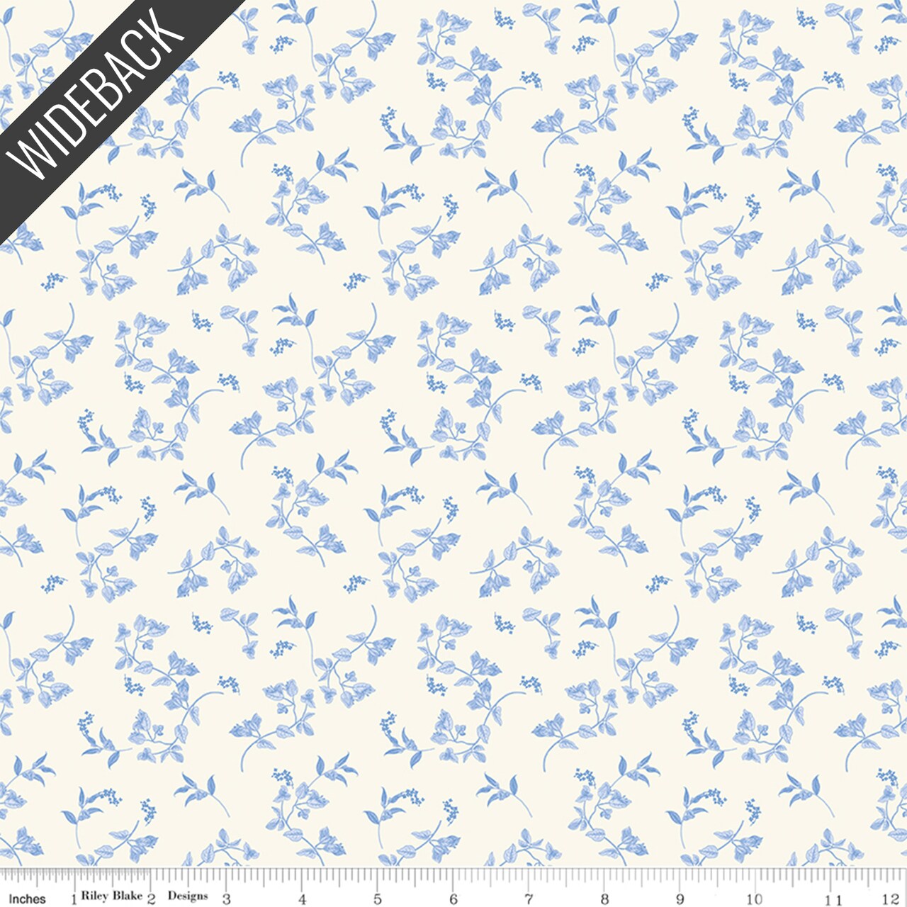 Stems Wideback (108 Inch) in Cream (wb16649-cream) | Penelope | My Mind's Eye | Riley Blake